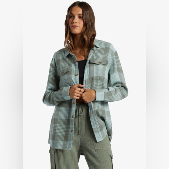 Roxy Tops - Roxy Flannel Shirt Women’s Size Large